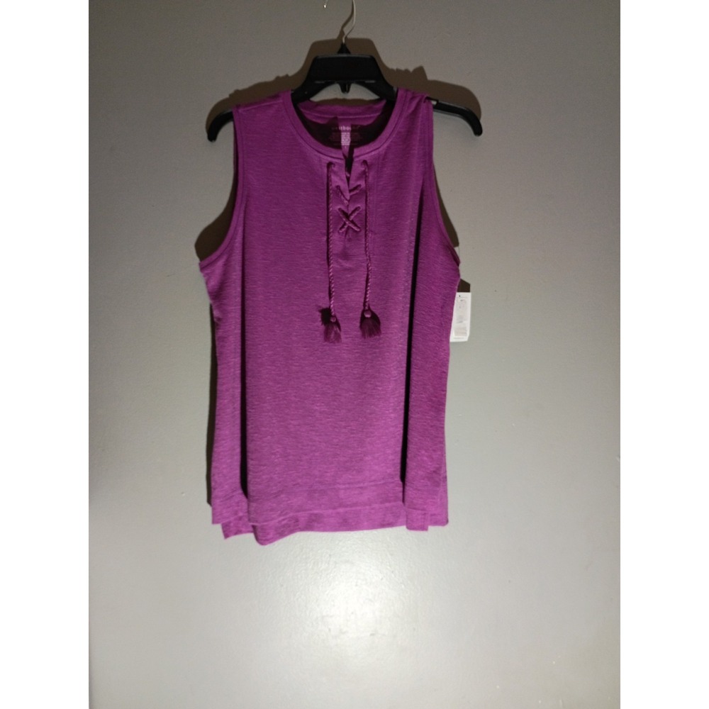 Westbound Willowherb Sleeveless Purple Shirt Size L
